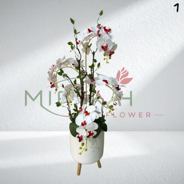 La Composition d'Orchidée Artificielle - 110cm